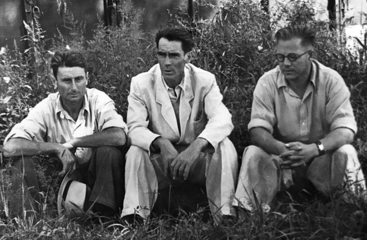 Зоологическая экспедиция 1956 года. На фото - Параскив, Долгушин и Ушаков